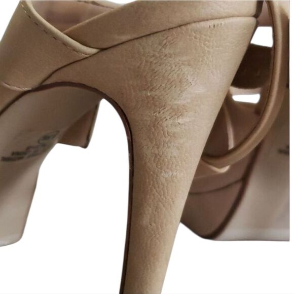 Strappy Light Tan platform - Picture 3 of 6